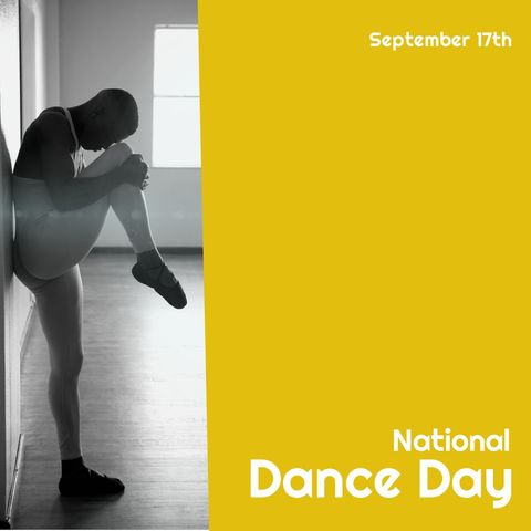 african american male ballet dancer celebrating national dance day - Download Free Stock Templates Pikwizard.com