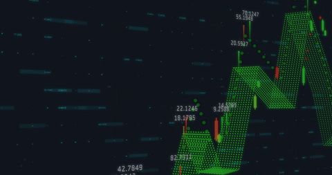 Digital Financial Data Display with Graphs and Metrics - Download Free Stock Images Pikwizard.com