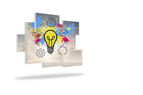 creative transparent light bulb with gear icons concept - Download Free Stock Videos Pikwizard.com