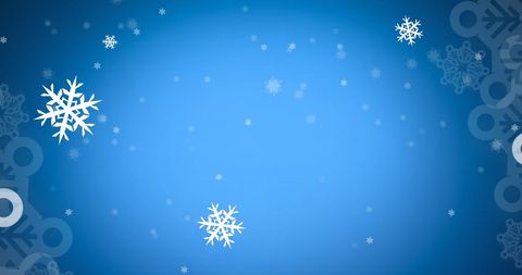Falling Snowflakes on Blue Background for Winter Celebrations - Download Free Stock Images Pikwizard.com