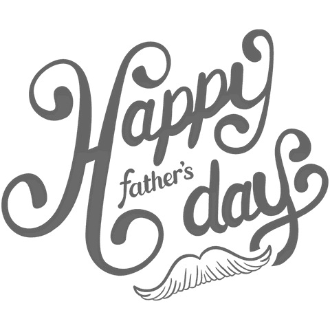 happy father's day typography on transparent background with mustache detail - Download Free Stock Videos Pikwizard.com