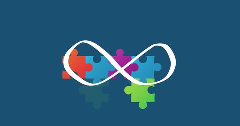 Infinite Mindset Over Colorful Puzzle Pieces - Download Free Stock Images Pikwizard.com