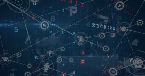 Cybersecurity Concept with Hacker and Digital Connections - Download Free Stock Images Pikwizard.com