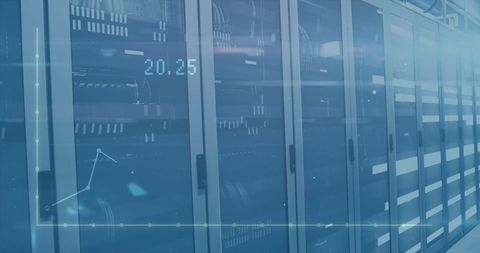 Financial Data Visualization Over Computer Servers - Download Free Stock Images Pikwizard.com