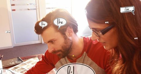 Young entrepreneurs exploring digital engagement techniques