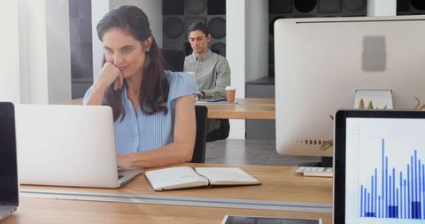 Young Professionals Focused on Work in Modern Office - Download Free Stock Images Pikwizard.com