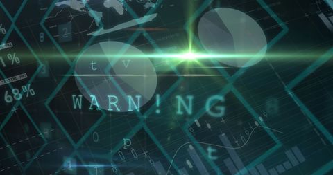 Cybersecurity Alert with Digital Data Interface - Download Free Stock Images Pikwizard.com