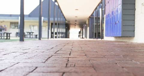Student Feet Walking Through School Corridor Focused on Paved Path - Download Free Stock Images Pikwizard.com