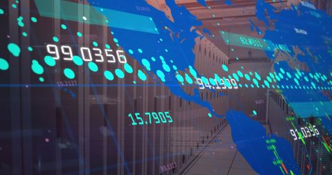 Global Data Processing in Advanced Server Technology Room - Download Free Stock Images Pikwizard.com