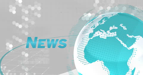 Digital News Network with World Map Visualization