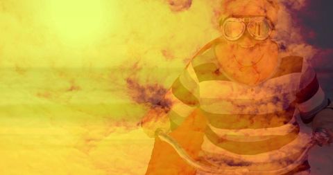 Vibrant Dreamlike Bicycle Adventure in Nature