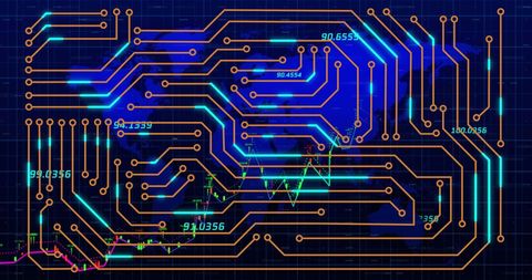 Global Finance Technology Circuit Innovation Concept - Download Free Stock Images Pikwizard.com