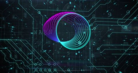 Digital Binary System with Futuristic Networks and Data Connectivity - Download Free Stock Images Pikwizard.com