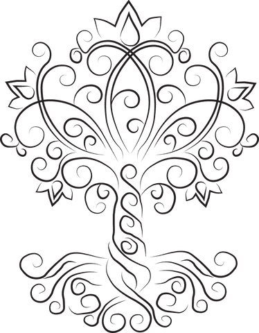 intricate black tree silhouette on transparent background - Download Free Stock Videos Pikwizard.com