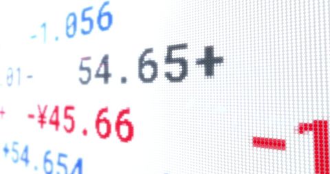Financial Stock Market Ticker Display with Changing Numbers - Download Free Stock Images Pikwizard.com