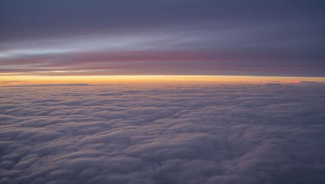 Breathtaking Sunrise Above Blanket of Stratocumulus Clouds