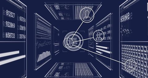 Futuristic Digital Data Connections and Processing Concept - Download Free Stock Images Pikwizard.com