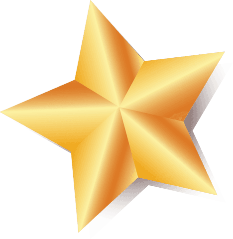 3D Golden Star with Metallic Gradient on Transparent Background - Download Free Stock Videos Pikwizard.com
