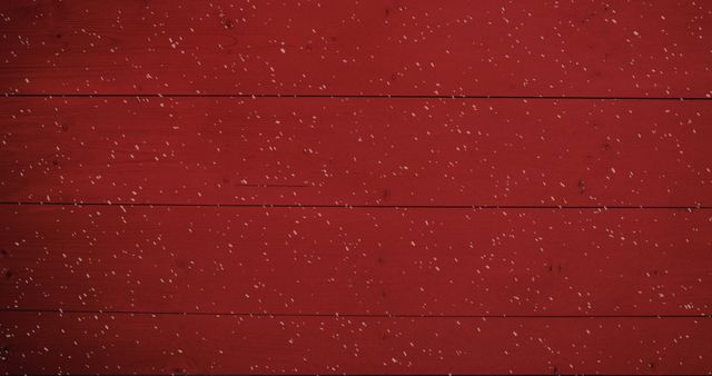 Snow Falling Against Red Wooden Boards Background - Download Free Stock Images Pikwizard.com