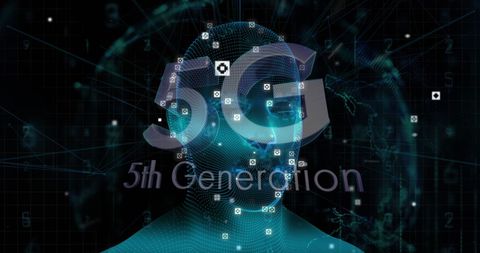 Digital Human Interface Representing 5G Network Technology - Download Free Stock Images Pikwizard.com