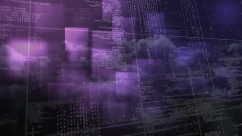 Futuristic Data Processing and Technology Background