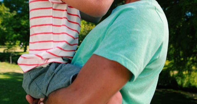 Father Lifting and Hugging Child Outdoors on Sunny Day - Download Free Stock Images Pikwizard.com