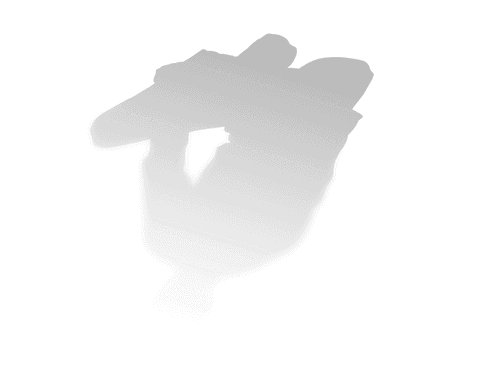 Abstract Grey Shape on Transparent Background Isolated