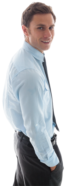 Confident Businessman in Blue Shirt Transparent Background - Download Free Stock Videos Pikwizard.com