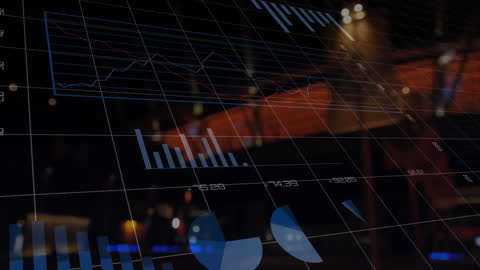 Dynamic Digital Graphs with Urban Background