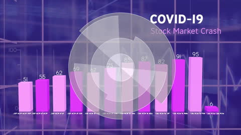 Animated Scope Scanning Financial Data with Purple Theme