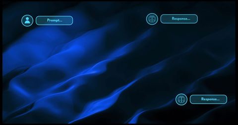 AI Data Processing on Blue Technological Background - Download Free Stock Images Pikwizard.com