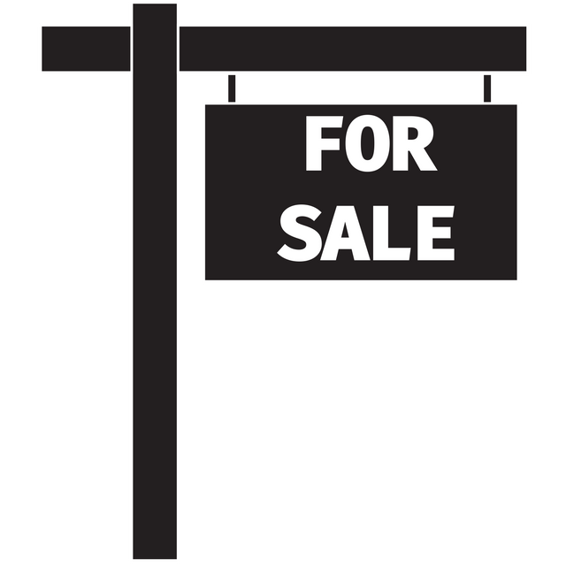 Digital PNG of For Sale Sign on Black Post with Transparent Background - Download Free Stock Videos Pikwizard.com