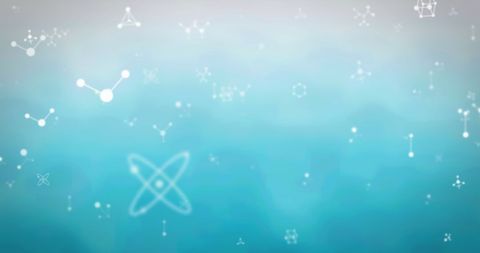 Abstract network connections on blue gradient background