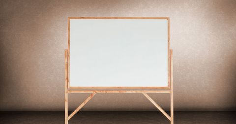 Blank whiteboard for education or business presentation