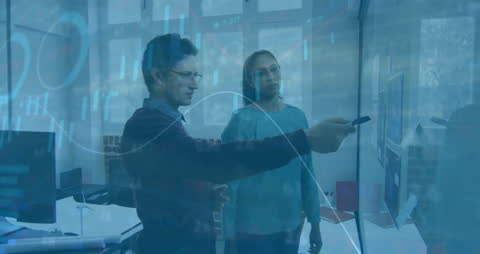 Business Professionals Discussing Data Analytics Strategies