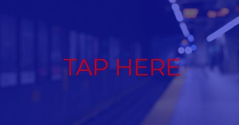Tap Here Text Over Blurred Underground - Download Free Stock Images Pikwizard.com