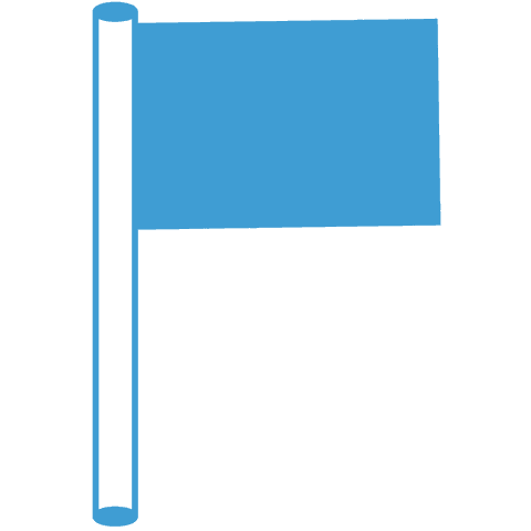 Blue Flag Icon on Transparent Background Isolated Sign Vector - Download Free Stock Videos Pikwizard.com