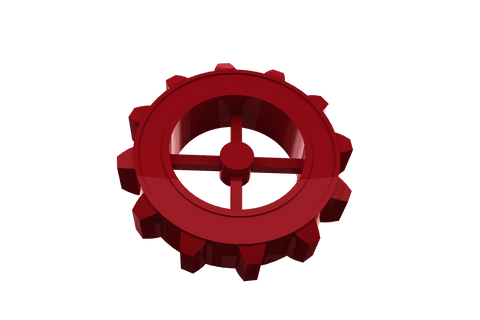 Transparent Red Gear Icon Symbolizing Engineering and Technology - Download Free Stock Videos Pikwizard.com