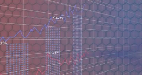 Abstract Digital Interface with Data Grid and Growth Graph - Download Free Stock Images Pikwizard.com