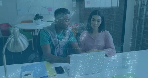 Modern coworking collaboration technology workspace