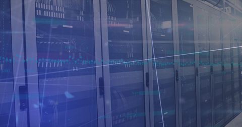 Digital Network Security in Modern Server Room - Download Free Stock Images Pikwizard.com