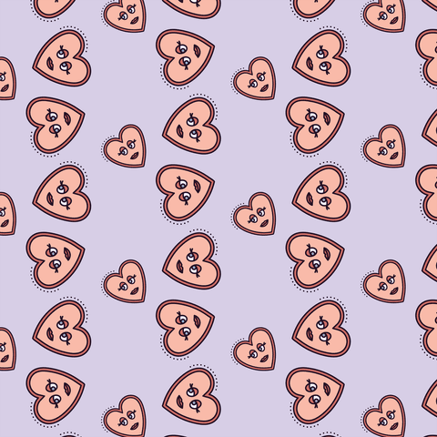 Cute Pink Hearts Pattern on Transparent Purple Background - Download Free Stock Videos Pikwizard.com
