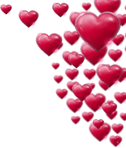 Shiny Red Hearts on Transparent Background for Valentine's Day - Download Free Stock Videos Pikwizard.com