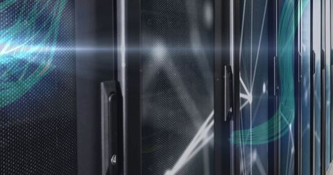 Digital Data Processing and Cybersecurity Visualization in Server Environment - Download Free Stock Images Pikwizard.com