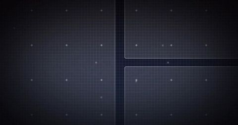 Futuristic minimalist gridded interface layout