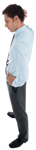 thoughtful businessman in transparent background gesture - Download Free Stock Videos Pikwizard.com