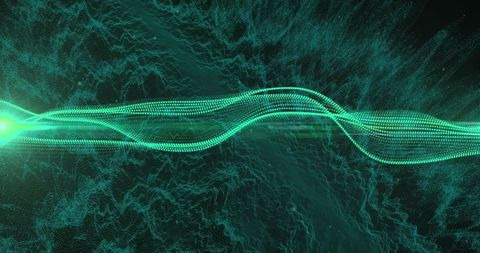 Dynamic Green Wave Over Dark Background Illustrating Energy Flow - Download Free Stock Images Pikwizard.com