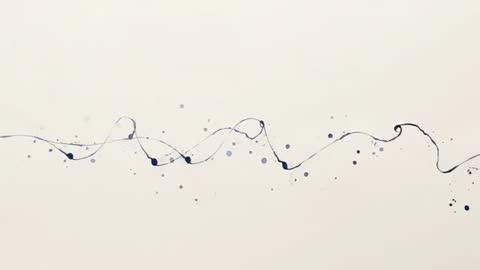 Sinuous Ink Line Morphing Across Cream Paper, Animated Calligraphy Motion
