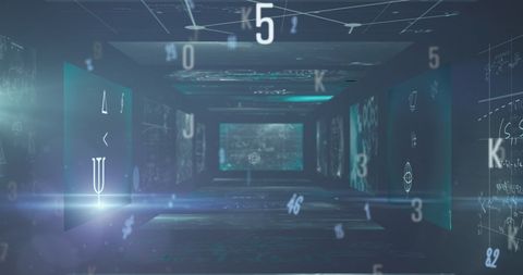 Floating Numbers and Equations in Digital Mathematical Portal - Download Free Stock Images Pikwizard.com