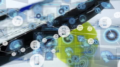 Innovative Global Networking Technology Concept Visualization